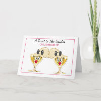 Brides Champagne Toast, Lesbische Hochzeitsstipend