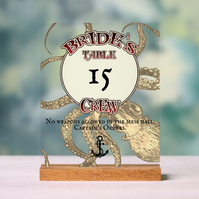 Bride's Crew  Acrylschild (Neutral)