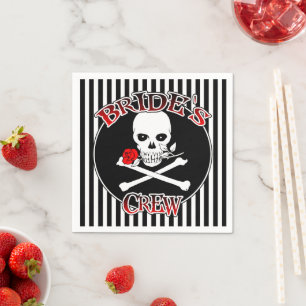 Brides Crew Paper Napkins Serviette