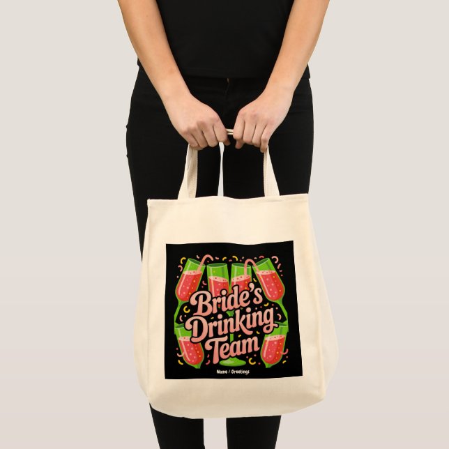 Brides Drinking Team Junggeselinnen-Abschied Desig Tragetasche (Vorderseite (Produkt))