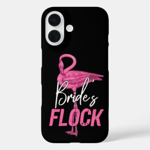 Bride's Flock, Flamingo Bridesmaid Brautparty iPhone 16 Hülle