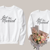 Bride's Just Married Matching Honeymoon Outfit