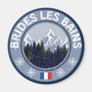 Brides Les Bäder Skistation Magnet