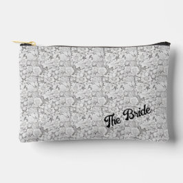 Brides personalizable Floral Zubehörtasche