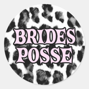 Brides Posse Runder Aufkleber