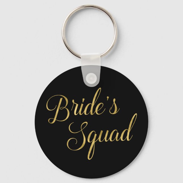 Bride's Squad Bridesmaid-Geschenk Schlüsselanhänger (Vorderseite)