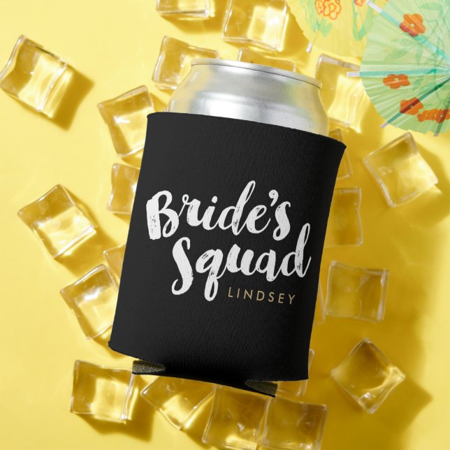 Bride's Squad Personalisiertes Brautparty Geschenk Dosenkühler (In Situ Sommer)