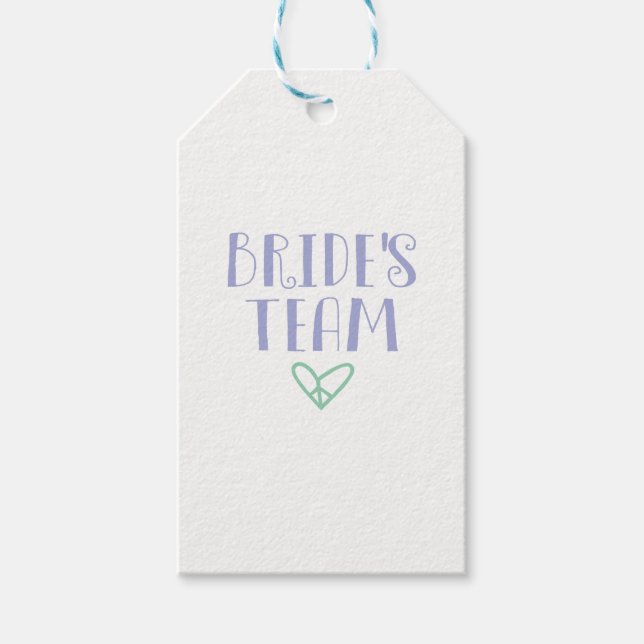 Brides-Team Geschenkanhänger (Vorderseite)