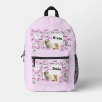 Brides Wedding Day Alles über Print-Rucksack