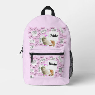 Brides Wedding Day Alles über Print-Rucksack Bedruckter Rucksack