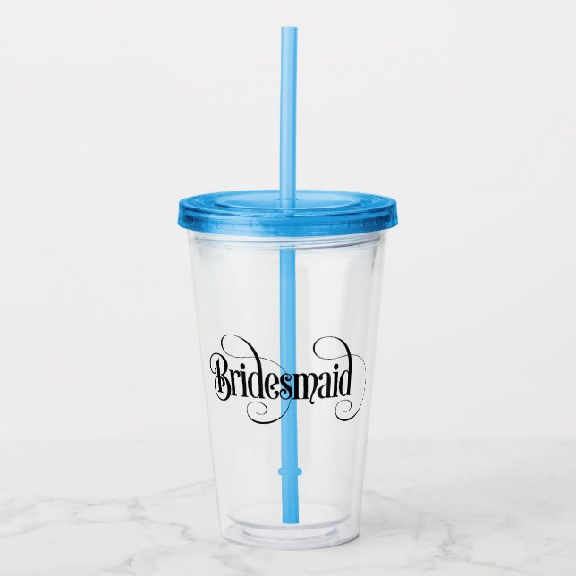 Bridesmaid Acryltrinkbecher (Vorderseite)