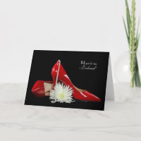 Bridesmaid Anforderung rote Schuhe