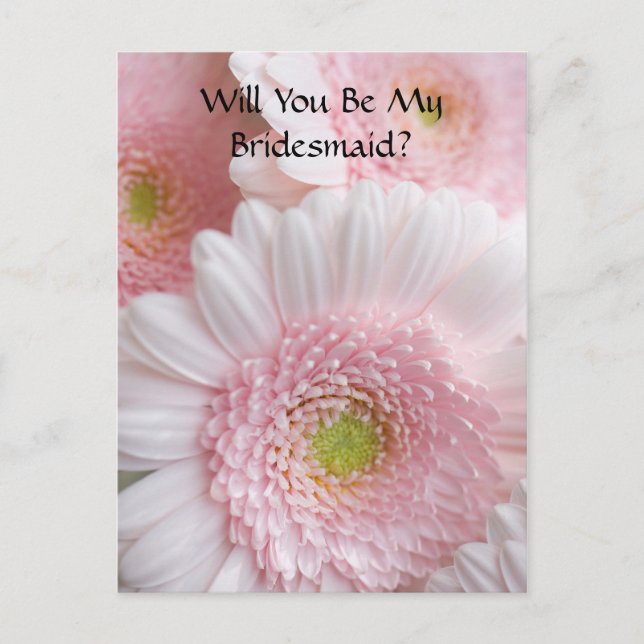 Bridesmaid-Anfrage Postkarte (Vorderseite)