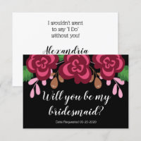 Bridesmaid Antrag wird modern sein