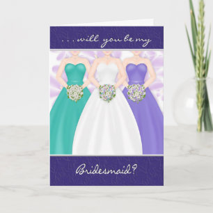 BRIDESMAID AUFMERKSAMKEIT DURCH BRIDE EINLADUNG