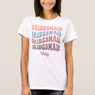 Bridesmaid - Bachelorette/Hen Party. Bearbeitbarer T-Shirt