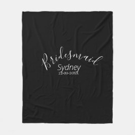 Bridesmaid bachelorette party add name modern  fleecedecke