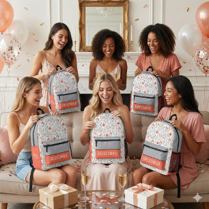 Bridesmaid Backpack Bedruckter Rucksack