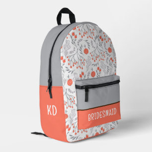 Bridesmaid Backpack Bedruckter Rucksack