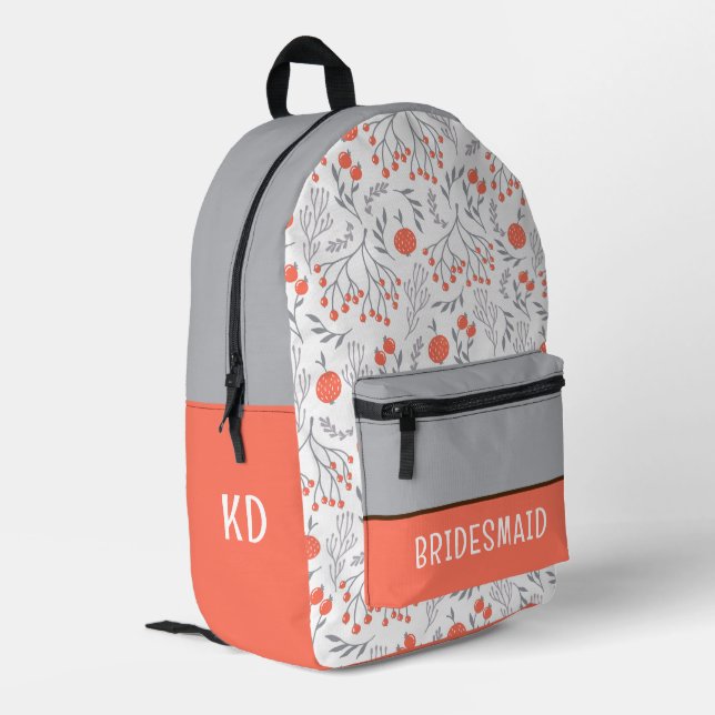 Bridesmaid Backpack Bedruckter Rucksack (Rückseitige Ecke links)