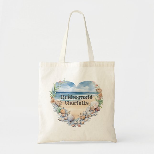 Bridesmaid Beach Wedding Tragetasche (Vorne)