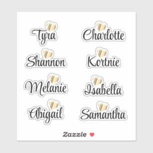 Bridesmaid benennt Personalisierte Decal Vinyl Sti Aufkleber