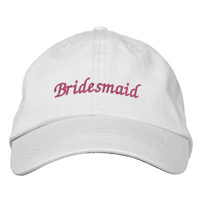 Bridesmaid Bestickte Baseballkappe (Vorderseite)
