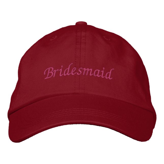 Bridesmaid Bestickte Baseballkappe (Vorderseite)