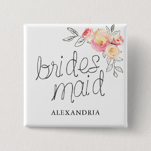 Bridesmaid Brautparty Button