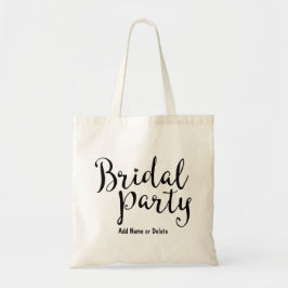 Bridesmaid Bridal Party Budget Canvas Tote Bag Tragetasche