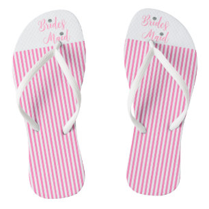 Bridesmaid, Bridal, Wedding, Pink Niedlich Flip Flops