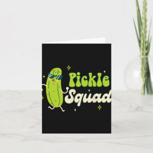 Bridesmaid Bride Babe Pickle Lover Bachelorette Pi Karte