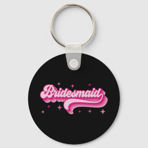 Bridesmaid Bride Retro Wedding Brautparty Bachel Schlüsselanhänger