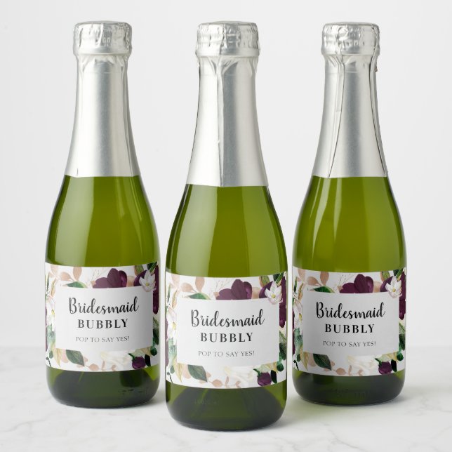 Bridesmaid Bubbly Brautparty Vorschlag (Flaschen)