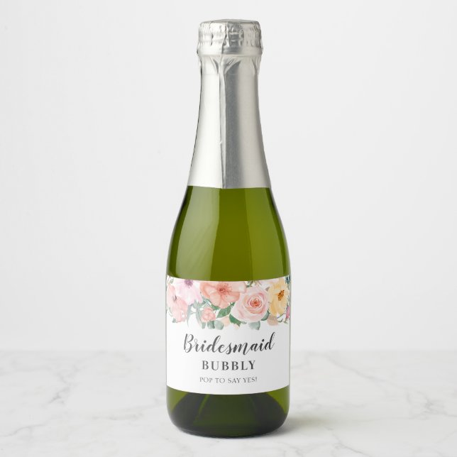 Bridesmaid Bubbly Brautparty Vorschlag (Vorderseite)