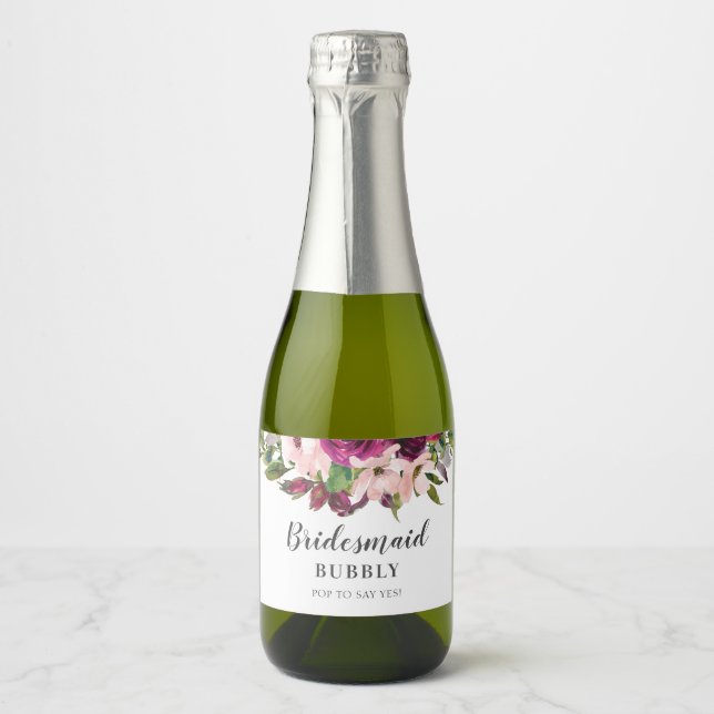 Bridesmaid Bubbly Brautparty Vorschlag (Vorderseite)