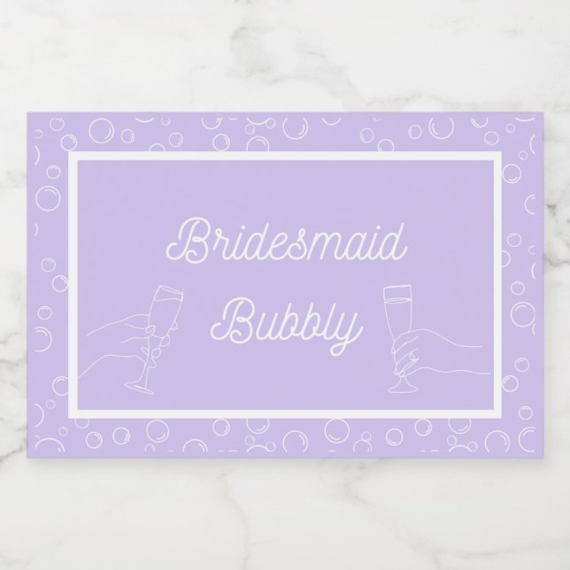 Bridesmaid Bubbly Mini Parco Tassino Labrador (Einzelnes Label)