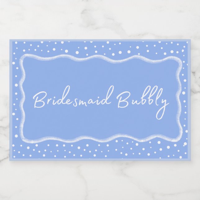 Bridesmaid Bubbly Mini Sparkling Weinkeller (Einzelnes Label)