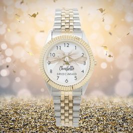 Bridesmaid-Bugbeige Armbanduhr