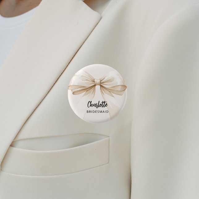 Bridesmaid-Bugbeige Button (Von Creator hochgeladen)