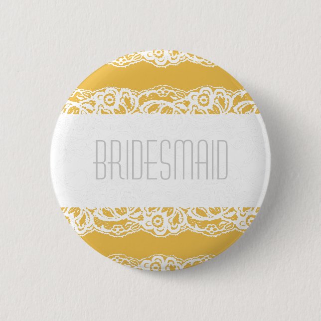 Bridesmaid Button - Wählen Sie Ihre eigene Farbe! (Vorderseite)