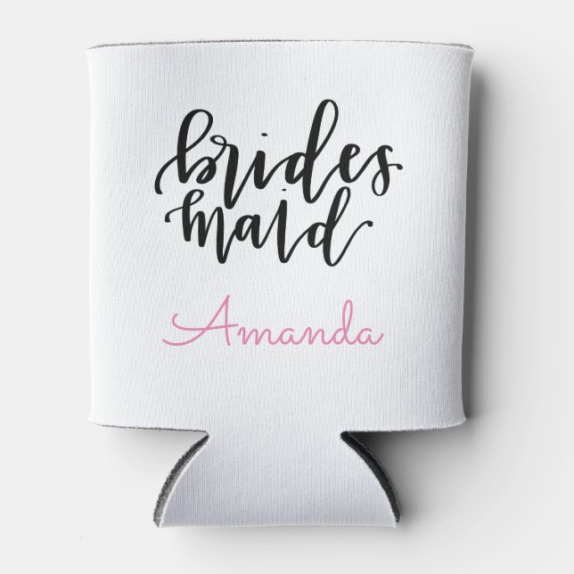 Bridesmaid Can Cooler - Personalisieren Sie den Na Dosenkühler (Vorderseite)