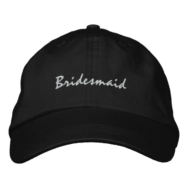 Bridesmaid Cap Bestickte Kappe (Vorderseite)