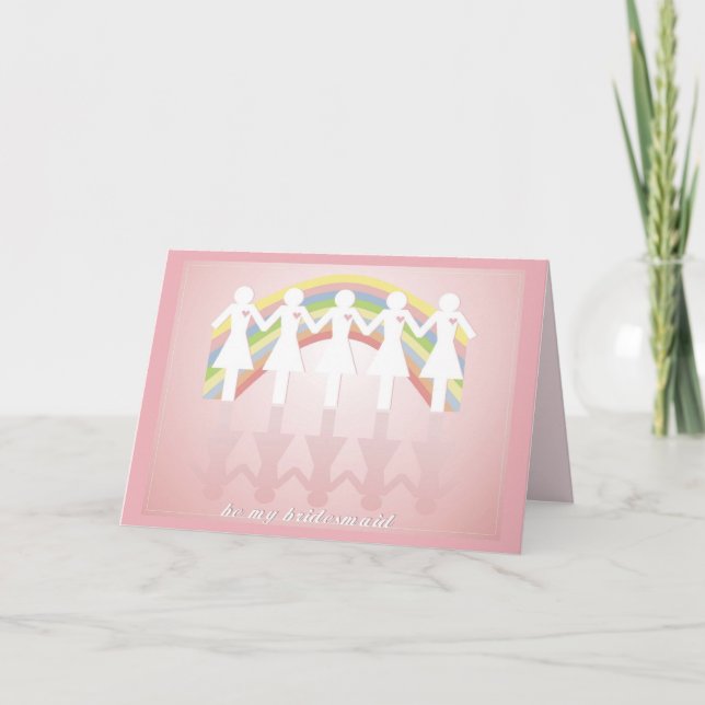Bridesmaid Card der besten Freunde Einladung (Vorderseite)