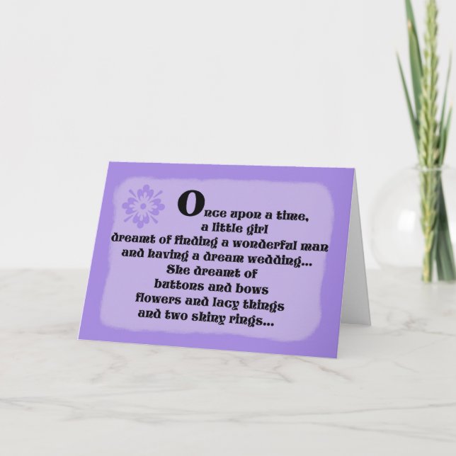 Bridesmaid Card — Einmal Lila Einladung (Vorderseite)