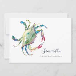 Bridesmaid Cards an der Küste Feiertagskarte