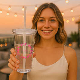 Bridesmaid Club Bachelorette Acryltrinkbecher