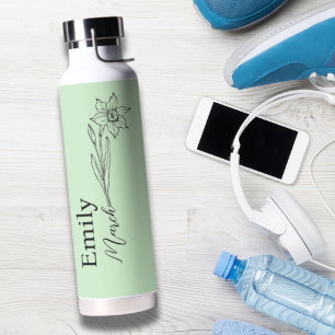Bridesmaid Daffodil März Birth Month Blume Trinkflasche