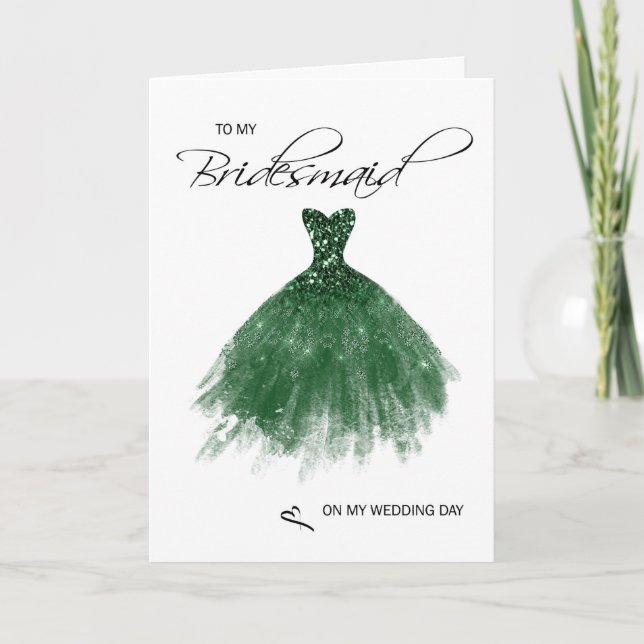 Bridesmaid Dankeschön Karte (Vorderseite)