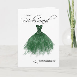 Bridesmaid Dankeschön Karte